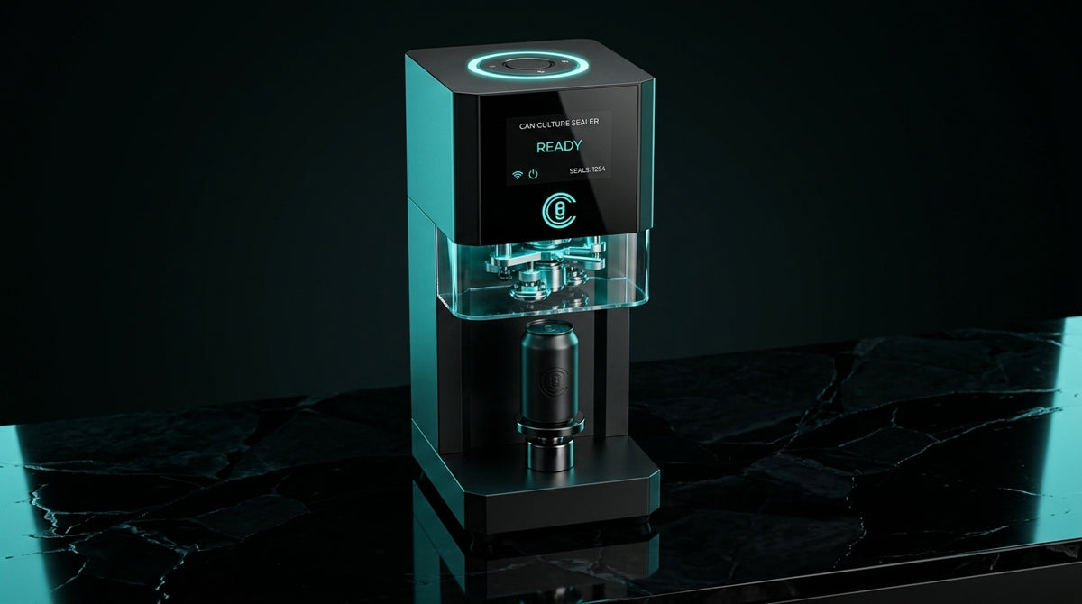 Automatic PET can sealing machine by Can Café New Zealand