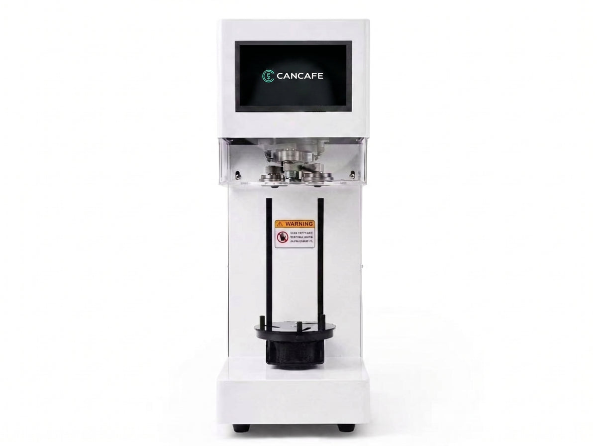 White automatic PET can sealing machine for cafés in New Zealand